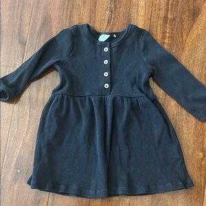Cotton On Kids Waffle Black Kids Dress